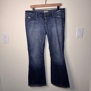 Paige Laurel Canyon Women's Jeans Size 33 Low Rise Boot Cut Floral Y2K Boho